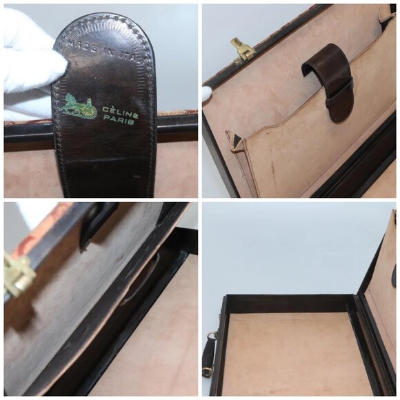 CELINE C Sulky Trunk Case Trunk Canvas Beige Gold - Picture 14 of 14
